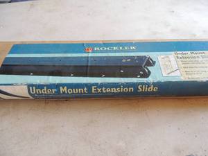 lot 409 image: Rockler under mount extension slide holds up to 225 lbs. NIB