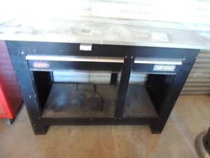 lot 416 image: Craftsman 2 drawer workbench 54x21 36 tall
