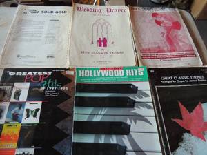 lot 432 image: Hollywood hits music books classic themes by James Bastien solid gold oldies and more