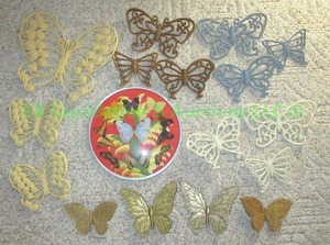 lot 11 image: Vintage Artefama butterfly tray and more
