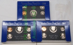 lot 230 image: U.S. proof coin sets 1983