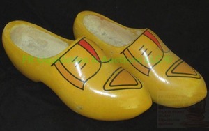 lot 23 image: Vintage Holland wooden shoes