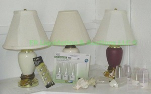 lot 26 image: Touch lamps and night lights as shown