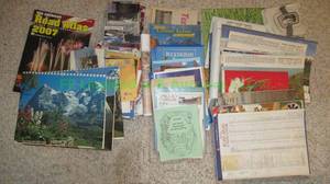 lot 70 image: Assorted road atlas maps and more