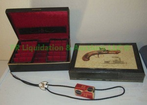 lot 65 image: .22 caliber ammunition and firearm theme items
