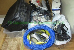 lot 109 image: Assorted electronics cables & wires plus