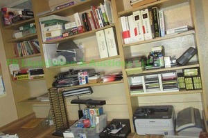 lot 108 image: Assorted computer hardware, software and more as shown, entire contents of shelves