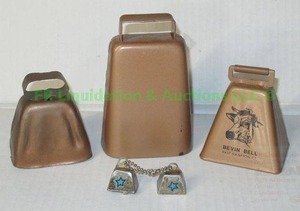 lot 123 image: Copper cowbell set