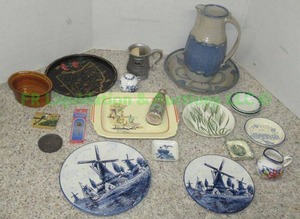 lot 133 image: Delft Holland ware, Emmaus Nicopolis Isreal and other ceramic ware as shown