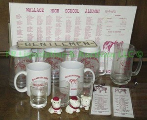 lot 146 image: Vintage Wallace high school memorabilia