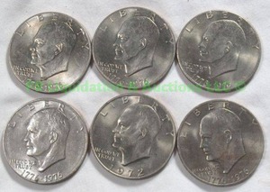 lot 243 image: Bicentennial 1776-1976 Eisenhower dollars