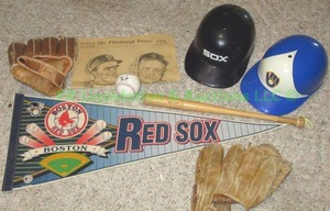 lot 124 image: Texas Rangers & Boston Red Sox Baseball memorabilia