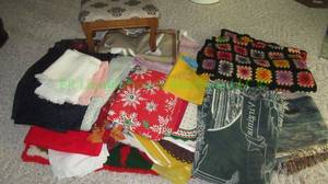 lot 170 image: Assorted hand made and other blankets and afghans