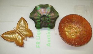lot 189 image: Carnival glass serving dishes