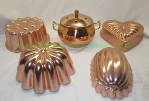 lot 235 image: Copper cake molds plus
