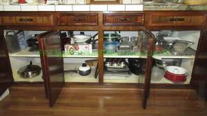 lot 274 image: Assorted pots, pans and utensils, generous quantity