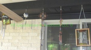 lot 351 image: Assorted wind chimes as shown