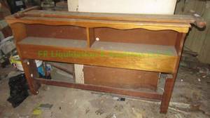 lot 398 image: Vintage wood bed head & foot board