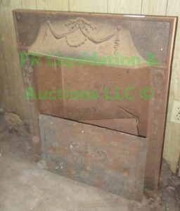 lot 394 image: Antique all metal fireplace insert