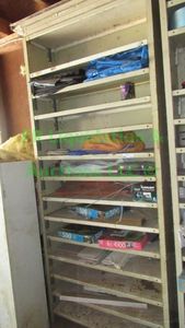 lot 425 image: Storage shelf plus contents as shown
