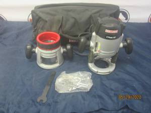 lot 107 image: TOTAL OF 2 CRAFTMAN ROUTER BASE AND CRAFTSMAN TOOL BAG&nbsp&nbsp -CRAFTSMAN PLUNGE ROUTER BASE MODEL 315.175320&nbsp - CRAFTSMAN FIXED ROUTER BASE HAMMERWALL&nbsp MODEL 315.175310
