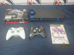 lot 88 image: MISC GAME&nbsp LOT&nbsp- XBOX 2-FOR-1 WIRELESS CONTROLLER&nbsp- NEW IN BOX LIVE MADDEN 2005&nbsp&nbsp-NEW PC LOGITECH PRECISION USB GAME PAD&nbsp&nbsp- PS4 CONTROLLER CHARGER KJH-PS4-22&nbsp