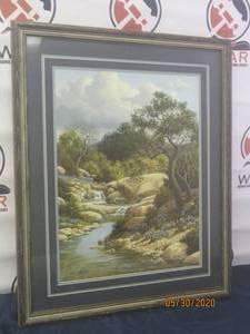 lot 132 image: VINTAGE PAINTING FRAMED SIGNED&nbsp H.MURRAY&nbsp NUMBERED 16220032 12 H&nbsp X&nbsp 26 12 L