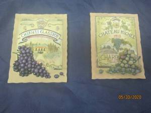 lot 150 image: CHANTI CLASSICO &amp CHATEAU MICHEL WALL PLAQUES BY RICHARD HENSON&nbsp