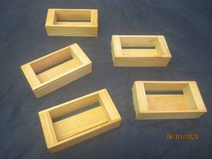 lot 208 image: TOTAL OF 5 &nbsp ONE BAR SOAP CRATES&nbsp