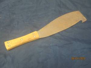 lot 227 image: VINTAGE CANE KNIFE 21 LONG WITH HOOK MODEL M213