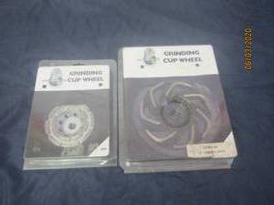 lot 251 image: 2 NEW GRINDING CUP WHEELS