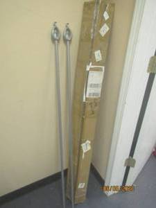 lot 358 image: TOTAL OF 2 DRAPERY CURTAIN RODS&nbsp