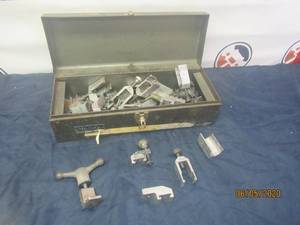 lot 360 image: GENEROUS AMOUNT OF ASSORTED CLAMPS WITH HOMAK TOOL BOX