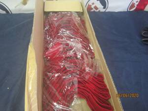 lot 415 image: 2 DOZEN NEW RED VISORS  GREAT FOR BRANDING, ADVERTISING YOUR COMPANY, TEAM�ETC