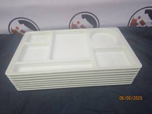 lot 421 image: 8 USED FOOD TRAYS 6 PLACE