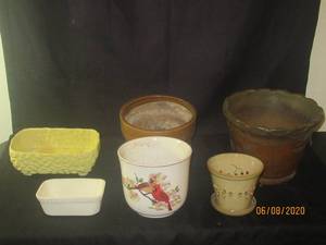 lot 434 image: TOTAL OF 6 ASSORTED PLANTERS&nbsp