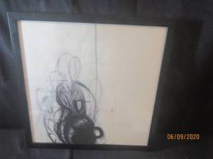 lot 452 image: BLACK &amp WHITE FRAMMED WALL ART&nbsp&nbsp 19L X 19 H&nbsp