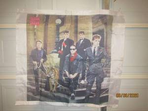 lot 454 image: DURAN DURAN FAN WALL HANGING FLAG&nbsp&nbsp 43 12 L X 29 H&nbsp