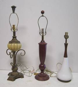 lot 57 image: 3 Table Lamps