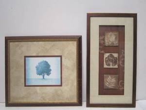 lot 72 image: Tree &amp Leaf Wall Art