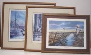 lot 93 image: Signed and numbered Duck Prints