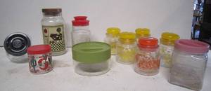 lot 111 image: Glass storage containers