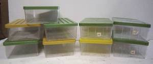 lot 80 image: Vintage Plastic Shoeboxes