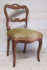 lot 116 image: Vintage wood and upholstery chair