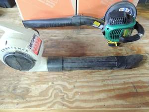 lot 511 image: Craftsman 2 speed power blower  weed eater FB-26 gas power blower