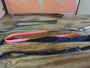 lot 576 image: LOT OF  THIN BELTS & PURSE STRAPS