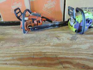 lot 550 image: Poulin wild thing 40cc 18 weed eater echo CS-450P 16 cut  weed eater
