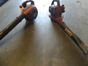 lot 553 image: Homelite2 ip start gas power blower Poulin pro 200 mph blowervac gas powered