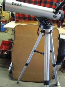 lot 544 image: BushNell telescope  NORTH STAR  #78-AM has attached remote ,  tall stand