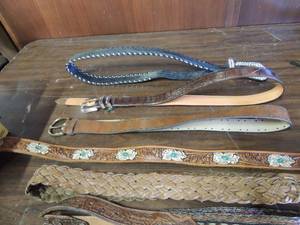 lot 674 image: Assorted womens belts sizes 10 to 13 some have buckles